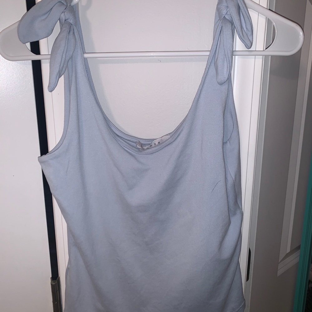 Light blue tank top